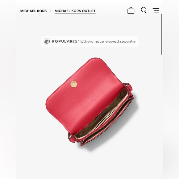 Michael Kors Red Small Crossbody Bag - Picture 10 of 11